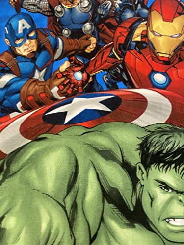 Avenger' Team Join to Save The World Cozy Fleece Throw Blanket 40'' x 60'' (Multicolor)