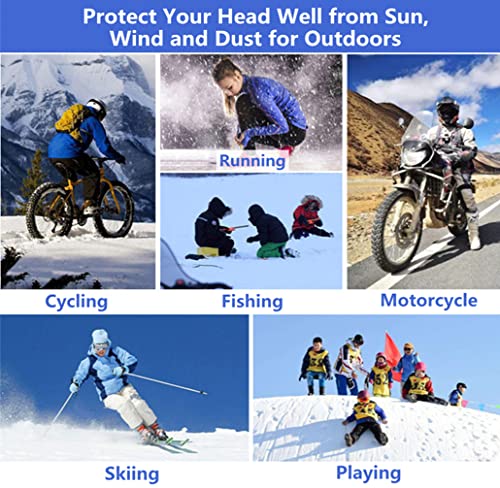 Balaclava Ski Mask Head Mask Full Face Mask Windproof Face Cover Sun UV Protection Scarf Men Women Outdoor Sport Cycling Cap (Black)