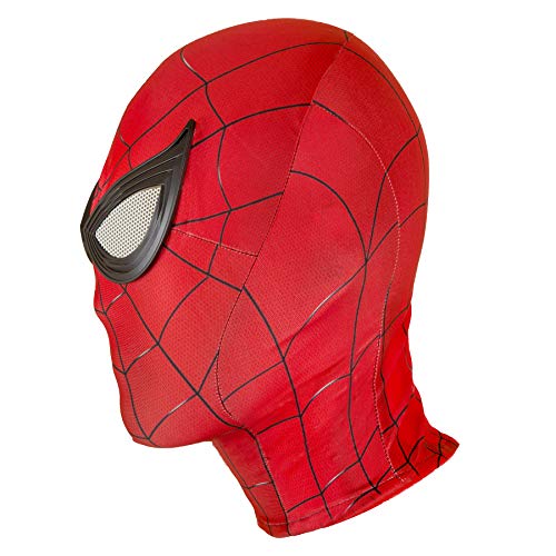 Halloween Mask Superhero Spider Masks Cosplay Costumes Mask Lycra Fabric Material (Adult mask, 01)