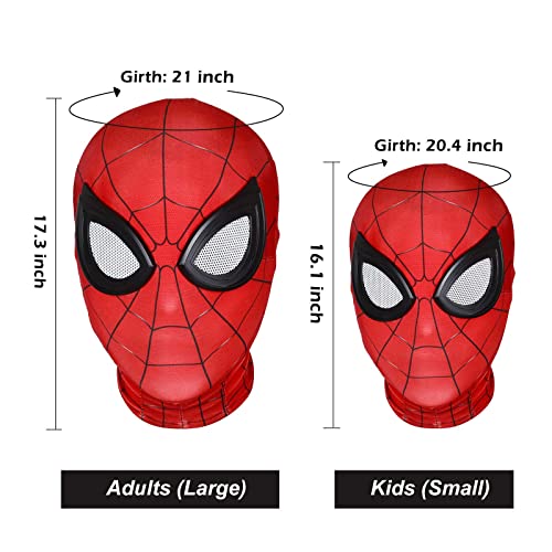 Fvrkiafa Superhero Mask, Super Hero Mask Spider Mask Halloween Mask for Men Adult Kids for Cosplay Party
