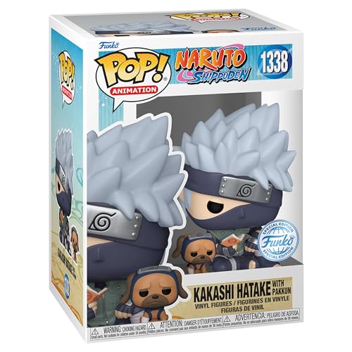 Funko Pop! Animation: Naruto Shippuden - Kakashi Hatake with Pakkun, Special Edition Multicolor Exclusive Vinyl Collectable #1338