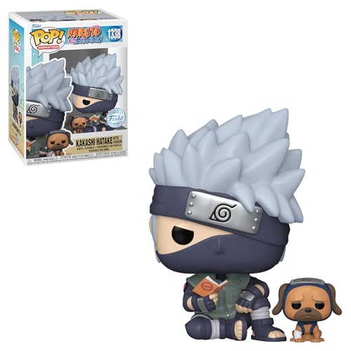 Funko Pop! Animation: Naruto Shippuden - Kakashi Hatake with Pakkun, Special Edition Multicolor Exclusive Vinyl Collectable #1338