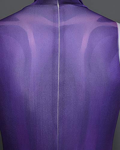 Cosplay.fm Women's Super Speed Cosplay 3D Printed Bodysuit Costume (S, Purple)