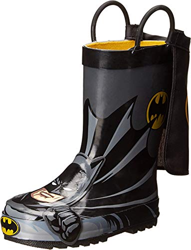 Western Chief Kids Boy's Batman Everlasting Rain Boot (Toddler/Little Kid/Big Kid) Black 9 Toddler M
