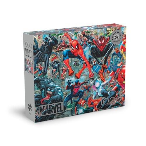 Buffalo Games - Silver Select - Marvel - Spider-Verse - 1000 Piece Jigsaw Puzzle for Adults Challenging Puzzle Perfect for Game Nights - Finished Size 26.75 x 19.75