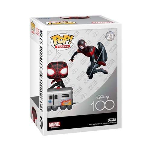 Funko Pop! Trains: D100 - Marvel, Miles Morales on Subway Car, Amazon Exclusive