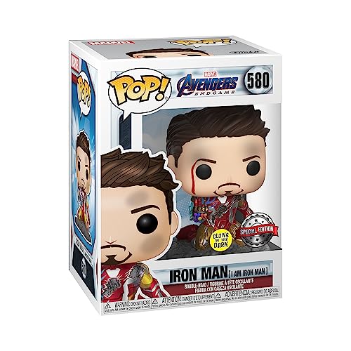 Marvel Avengers Endgame Iron Man Glow Dark Bobblehead