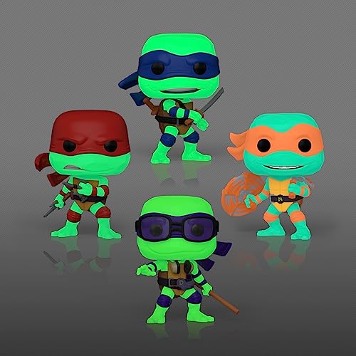 Glow in The Dark TMNT Ninja Turtles 4-Pack