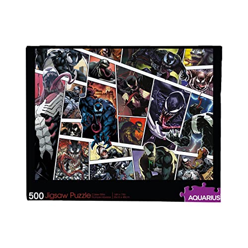 AQUARIUS Marvel Venom Puzzle (500 Piece Jigsaw Puzzle) - Glare Free - Precision Fit - Officially Licensed Marvel Merchandise & Collectibles - 14x19 Inches