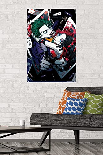 Trends International DC Comics - Harley Quinn Anime - Joker Hug Wall Poster, 22.375" x 34", Premium Unframed Version