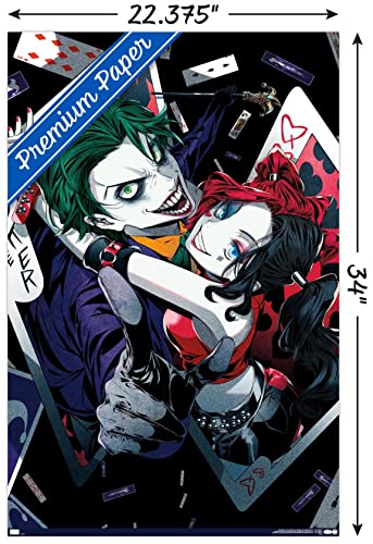 Trends International DC Comics - Harley Quinn Anime - Joker Hug Wall Poster, 22.375" x 34", Premium Unframed Version