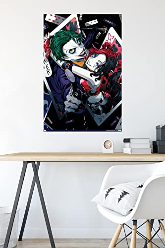 Trends International DC Comics - Harley Quinn Anime - Joker Hug Wall Poster, 22.375" x 34", Premium Unframed Version