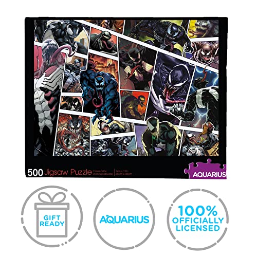 AQUARIUS Marvel Venom Puzzle (500 Piece Jigsaw Puzzle) - Glare Free - Precision Fit - Officially Licensed Marvel Merchandise & Collectibles - 14x19 Inches