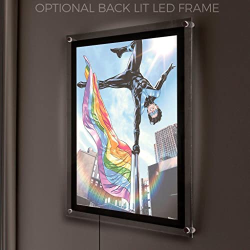 MIGHTYPRINT DC Comics – Justice League – Nightwing – Celebrate Pride – LGBTQ+ – Durable 17” x 24 Wall Art – NOT Made of Paper – Officially Licensed Collectible