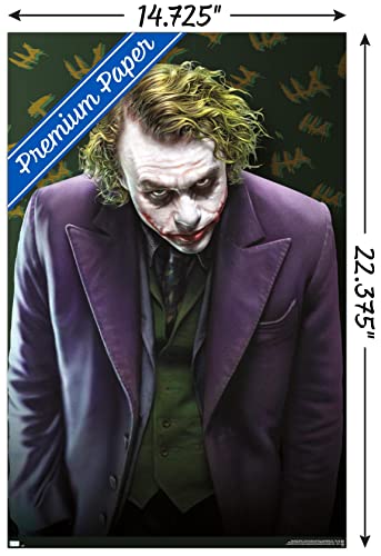 Trends International DC Comics - The Joker - The Dark Knight Wall Poster, 14.725" x 22.375", Premium Unframed Version