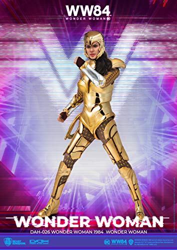 Beast Kingdom Wonder Woman 1984: Golden Armor Wonder Woman DAH-026 Dynamic 8ction Heroes Action Figure, Multicolor