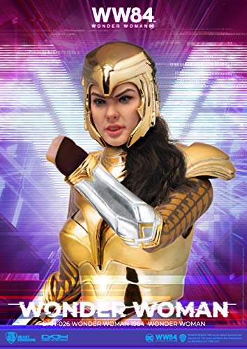 Beast Kingdom Wonder Woman 1984: Golden Armor Wonder Woman DAH-026 Dynamic 8ction Heroes Action Figure, Multicolor