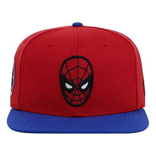 Marvel Spiderman Adult Fashion Adjustable Snapback Flat Bill Cap