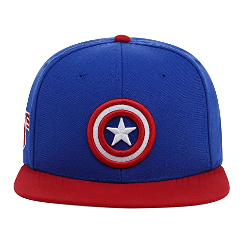 Marvel Captain America Adult Fashion Adjustable Snapback Flat Bill Cap