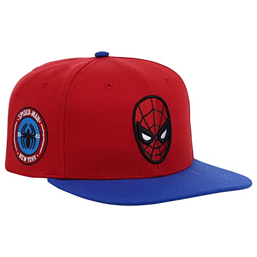 Marvel Spiderman Adult Fashion Adjustable Snapback Flat Bill Cap