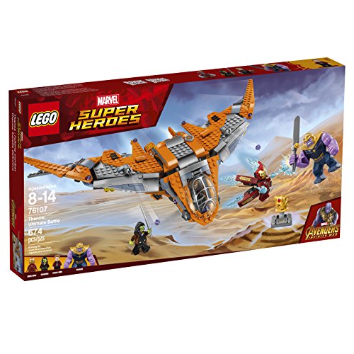 LEGO Marvel Super Heroes Avengers: Infinity War Thanos: Ultimate Battle 76107 Guardians of the Galaxy Starship Action Construction Toy (674 Pieces) (Discontinued by Manufacturer)