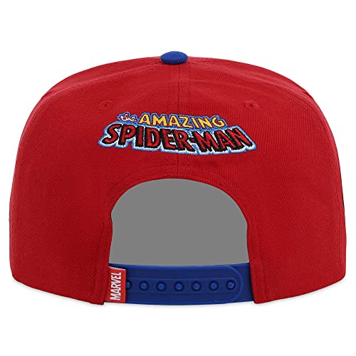 Marvel Spiderman Adult Fashion Adjustable Snapback Flat Bill Cap