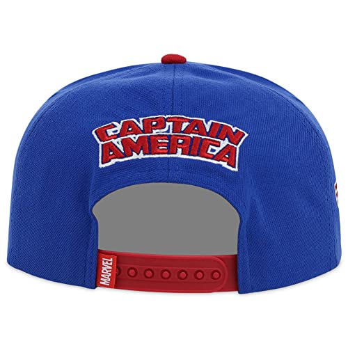 Marvel Captain America Adult Fashion Adjustable Snapback Flat Bill Cap