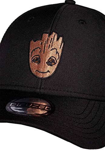 Marvel Groot Baseball Cap Embroidery Logo Official Black Snapback