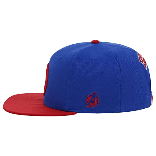 Marvel Captain America Adult Fashion Adjustable Snapback Flat Bill Cap