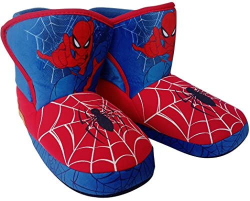 Marvel Boy's Spider-Man Slipper Booties (Red/Blue, Numeric 11)