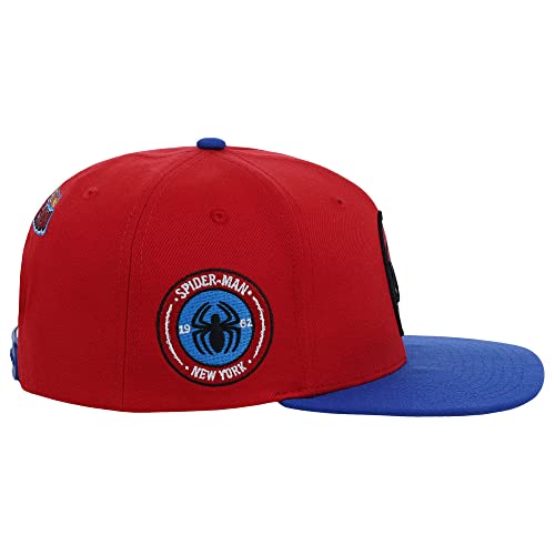 Marvel Spiderman Adult Fashion Adjustable Snapback Flat Bill Cap