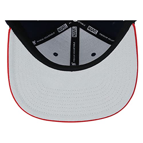 Marvel Thor Adult Fashion Adjustable Snapback Flat Bill Cap dkgry/red