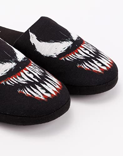 Marvel Venom Slippers Mens Slip On Alien Symbiote House Shoes 9-10 UK