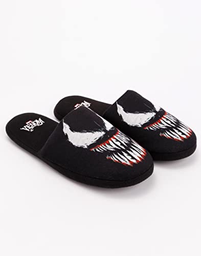 Marvel Venom Slippers Mens Slip On Alien Symbiote House Shoes 9-10 UK