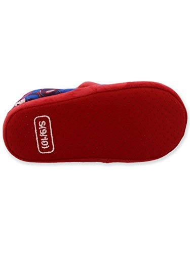 Marvel Super Hero Adventures Avengers Boy's Toddler Plush Aline Slippers (13-1 M US Little Kid, Red/Blue)