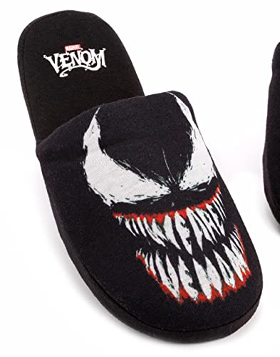 Marvel Venom Slippers Mens Slip On Alien Symbiote House Shoes 9-10 UK