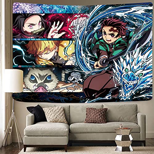 Timimo Anime Poster - Tapestry - Metal Japanese Peripherals -Bedroom Background Wallpaper 60x80 Inches Anime Birthday Decorations，Anime Poste
