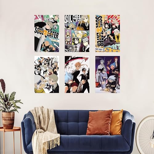 VinAmy Anime Demon Soul Eater Poster for Room Aesthetic Anime Wall Art Girl and Boy Teens Bedroom Decor A Set of 9, 8 x 12 Inch Unframed