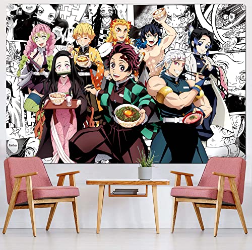SkyReach Anime Tapestry Anime Posters Anime Room Decor Anime Birthday Decorations Anime Decor For Boys Girls Art Decor Bedroom Living Room Dorm Wall Hanging 60x40 inches
