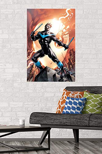 Trends International DC Comics - Nightwing - Fire Wall Poster, 22.375" x 34", Premium Unframed Version