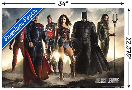 Trends International DC Comics Movie - Justice League - Group Wall Poster, 22.375" x 34", Premium Unframed Version