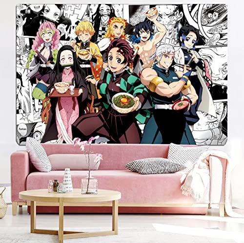 SkyReach Anime Tapestry Anime Posters Anime Room Decor Anime Birthday Decorations Anime Decor For Boys Girls Art Decor Bedroom Living Room Dorm Wall Hanging 60x40 inches