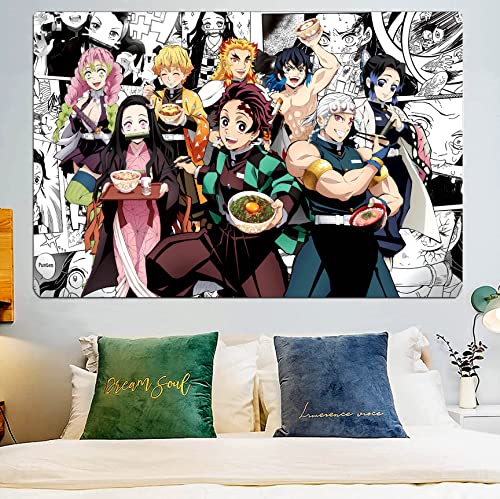 SkyReach Anime Tapestry Anime Posters Anime Room Decor Anime Birthday Decorations Anime Decor For Boys Girls Art Decor Bedroom Living Room Dorm Wall Hanging 60x40 inches