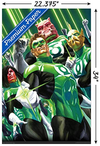 Trends International DC Comics - The Green Lantern Corps - Portrait Wall Poster, 22.375" x 34", Premium Unframed Version
