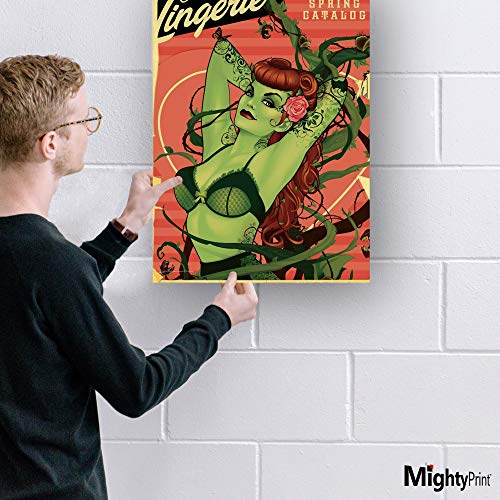 MIGHTYPRINT DC Comics - Bombshell Poison Ivy - Justice League - Durable 17” x 24 Wall Art – NOT Made of Paper – Officially Licensed Collectible