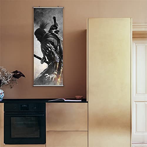 Anime Scroll Poster - Fabric Prints 100 cm x 40 cm | Premium and Artistic Anime Theme Gift | Japanese Game Hanging Wall Art Room Decor