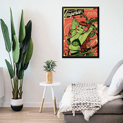 MIGHTYPRINT DC Comics - Bombshell Poison Ivy - Justice League - Durable 17” x 24 Wall Art – NOT Made of Paper – Officially Licensed Collectible
