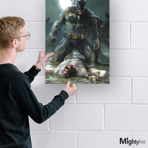 MIGHTYPRINT DC Comics – Batman – Batman – Joker Moonlight - Durable 17” x 24 Wall Art – NOT Made of Paper – Officially Licensed Collectible