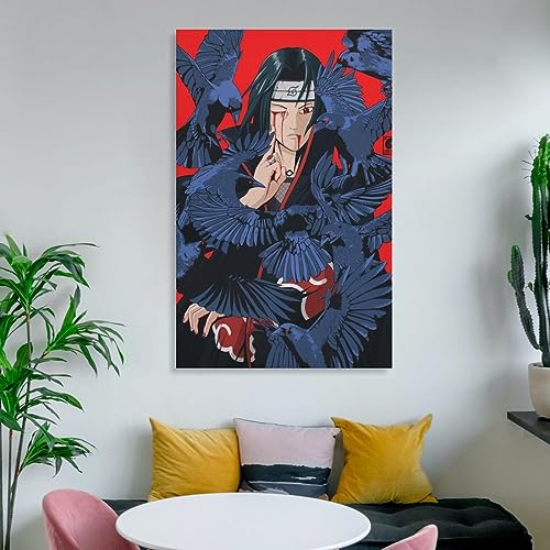Art Posters Anime Posters Itachi Uchiha Poster Canvas Wall Art Prints for Wall Decor Room Decor Bedroom Decor Gifts Posters 12x18inch(30x45cm) Unframe-style