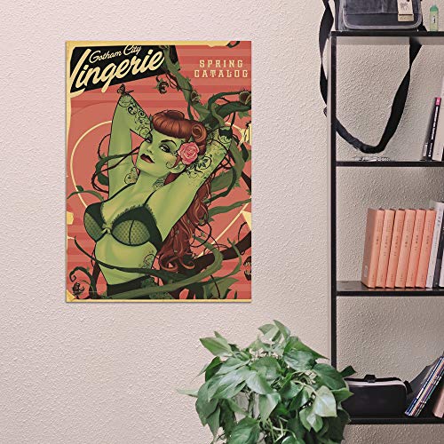MIGHTYPRINT DC Comics - Bombshell Poison Ivy - Justice League - Durable 17” x 24 Wall Art – NOT Made of Paper – Officially Licensed Collectible
